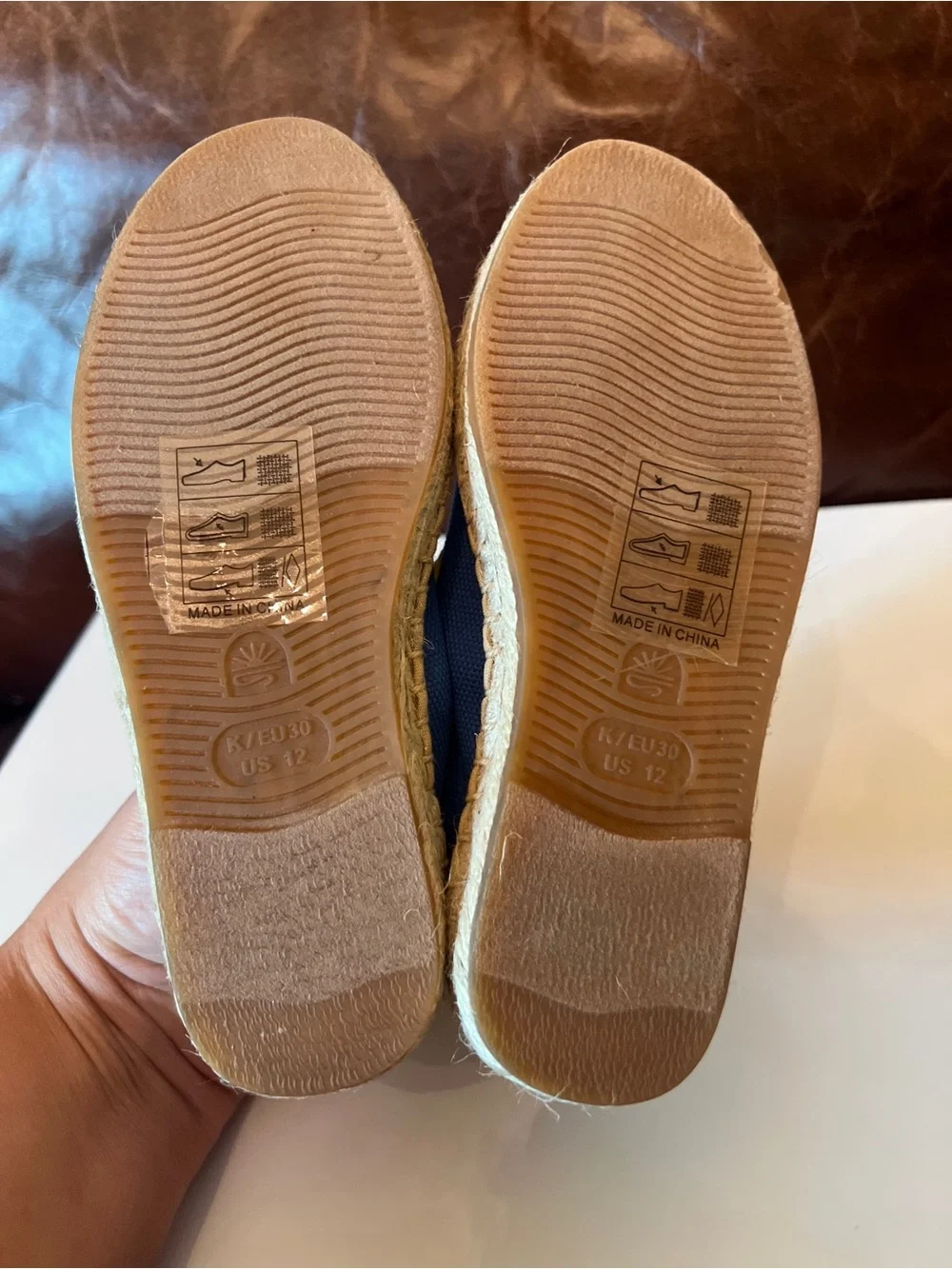 Soludos Kids Smoking Espadrille Blue Yellow Shoes Size 12-12.5 new without box